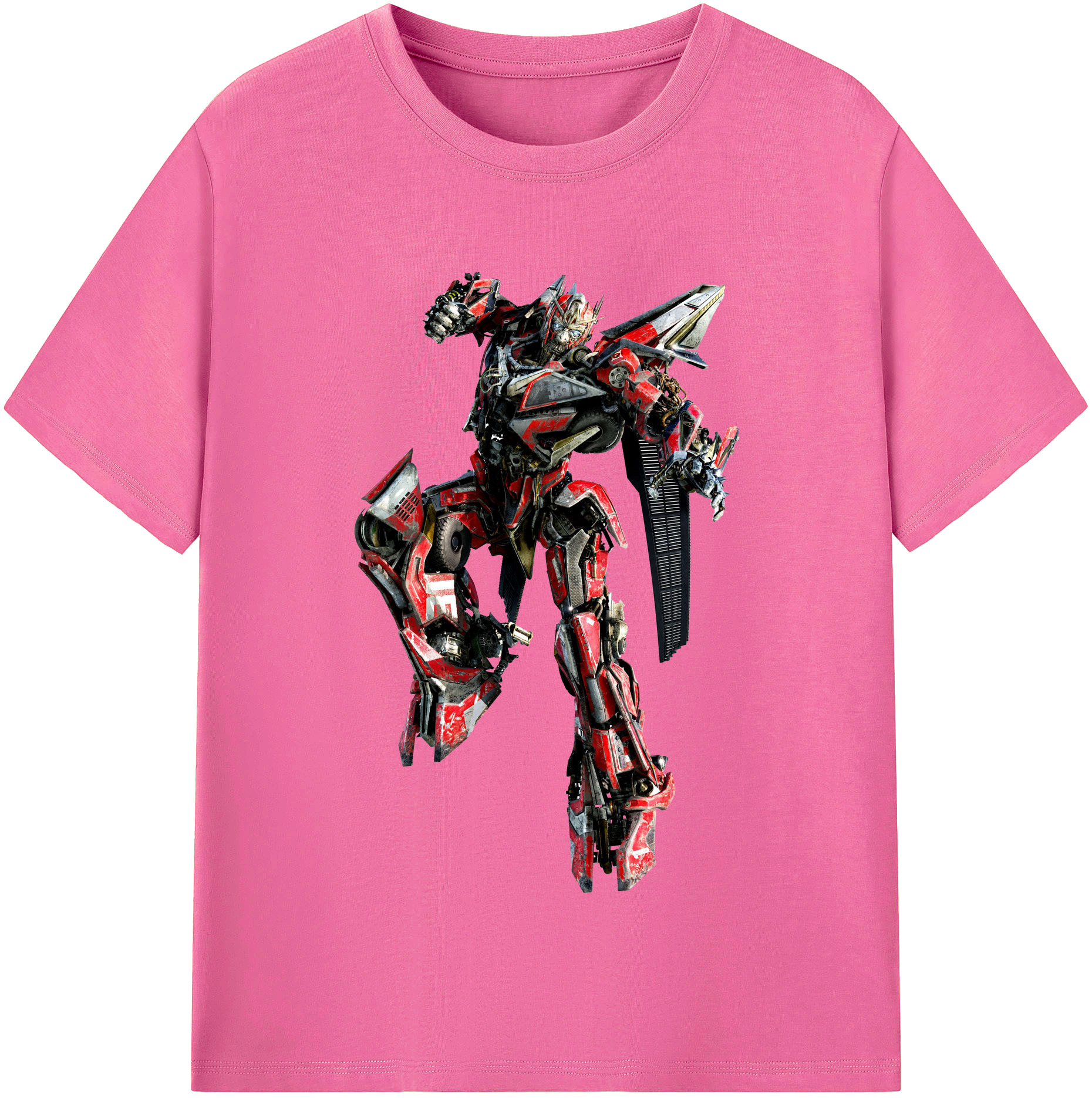 （画像用）  レディースカジュアルプリントTシャツ（綿100％）